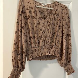 Mine Floral Blouse - Muted Blush